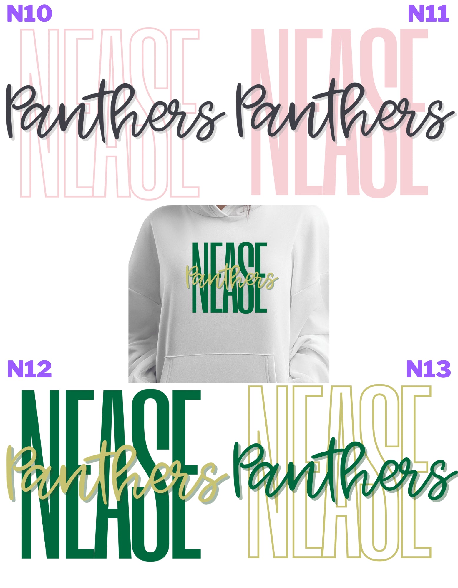 Tshirt Nease Panthers Designs N10-N13 image 0