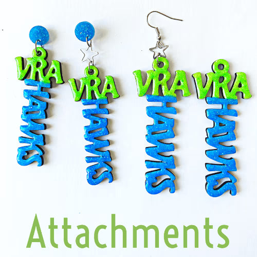 Earrings Go Hawks image 1