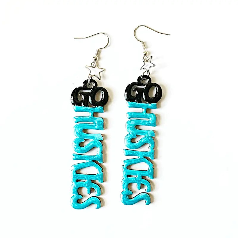 Earrings Go Huskies image 0