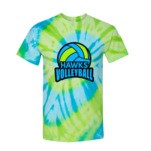 TieDye- Bold Logo Hawks Volleyball image 0