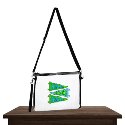 Clear Stadium Bag- Hawks Pennant Flags image 0