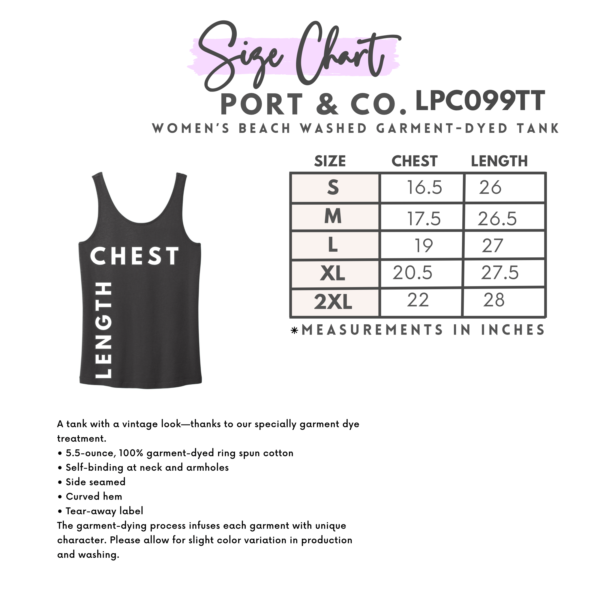 Tone on Tone Beach Washed Women’s Tank