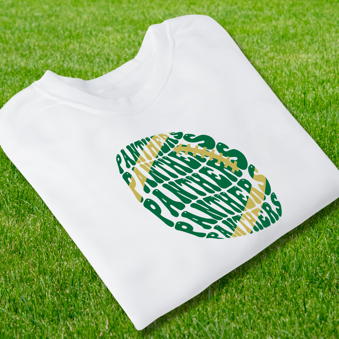 Panthers Groovy Football- Green