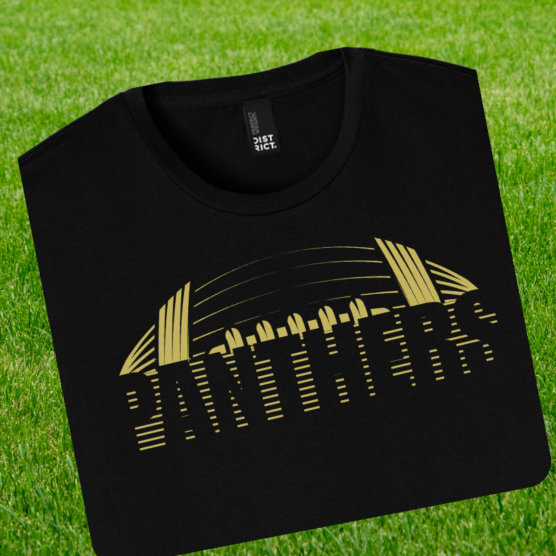 Panthers Football outline Black Out