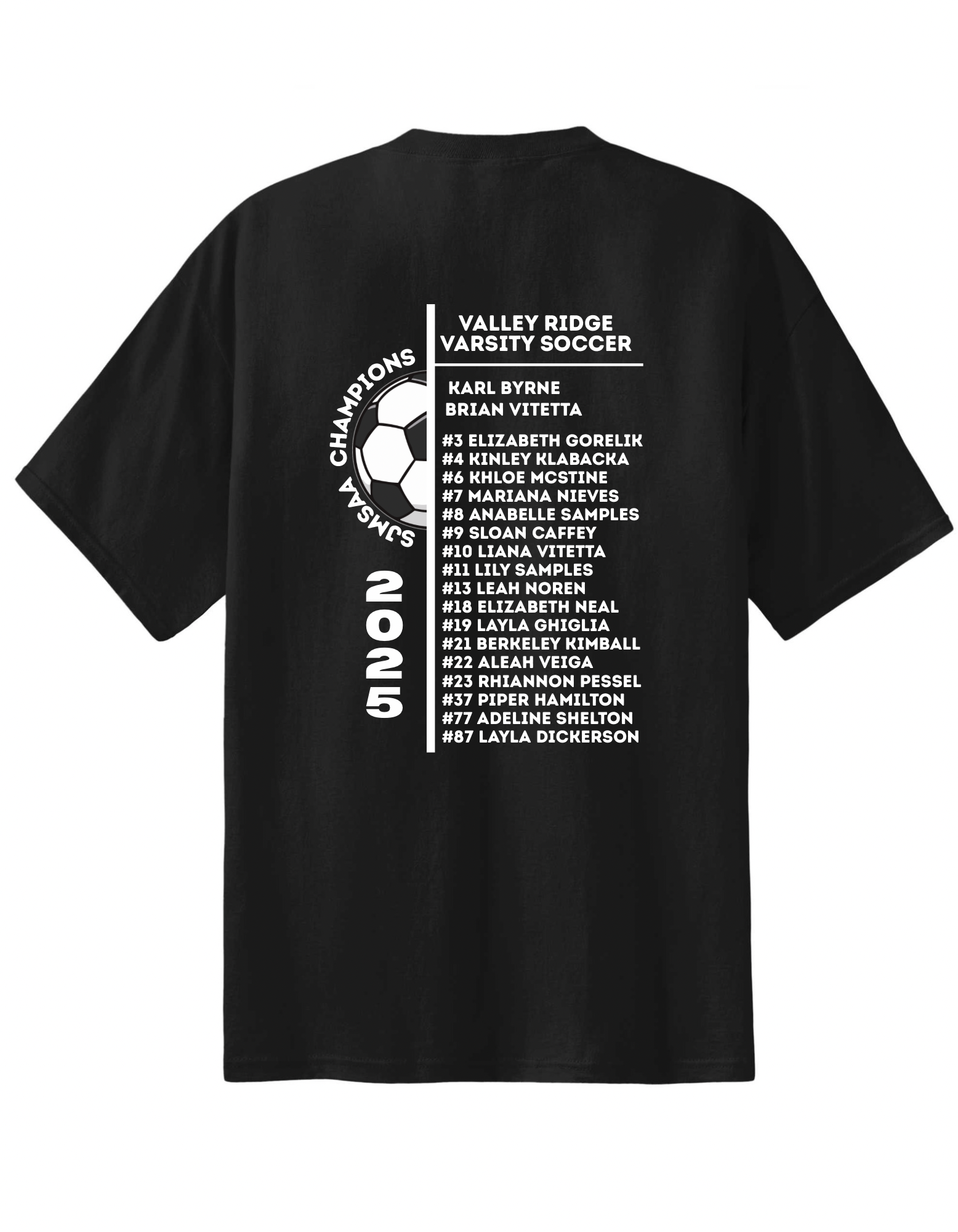 VRA Soccer Champs-Badge- Short Sleeve