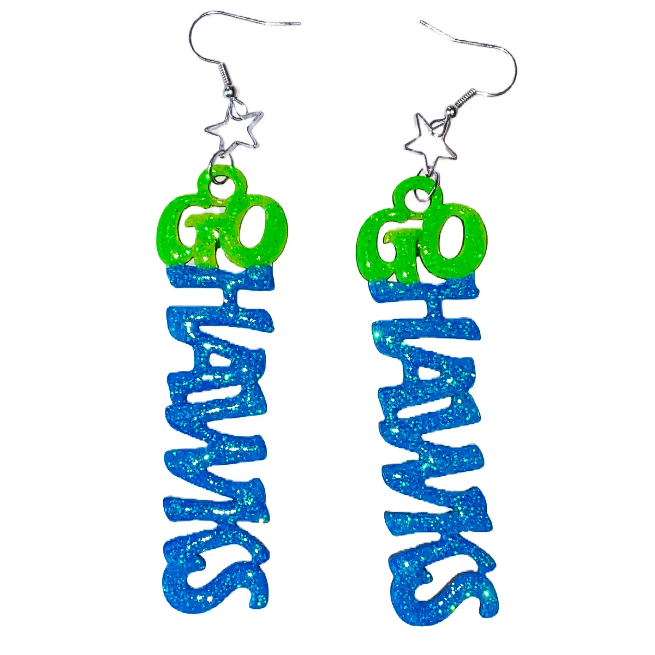 Earrings Go Hawks image 0