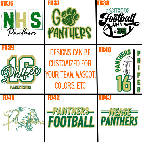 Football Designs- (FB36-FB43) image 0