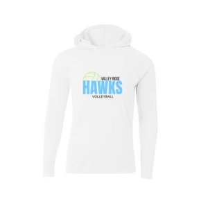 Hooded DriFit Long Sleeve- Simple Logo Hawks Volleyball image 0