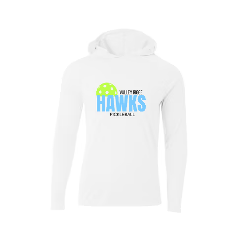 Hooded DriFit Long Sleeve- Simple Logo Hawks Pickleball image 0
