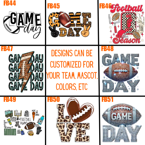 Football Designs- (FB44-FB51) image 0