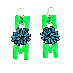 Pink Cheer Mom Earrings image 4