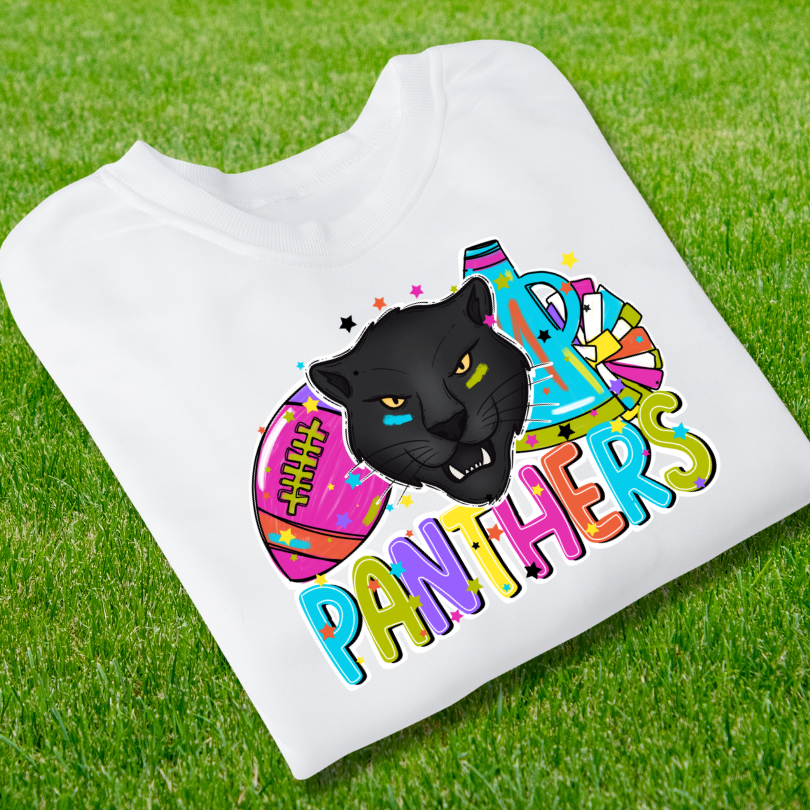 Panthers Cheer and Football Doodle