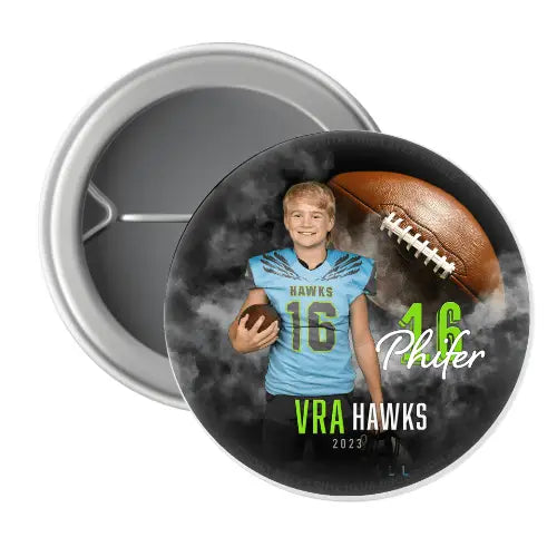 Smokey Black Photo Button image 0