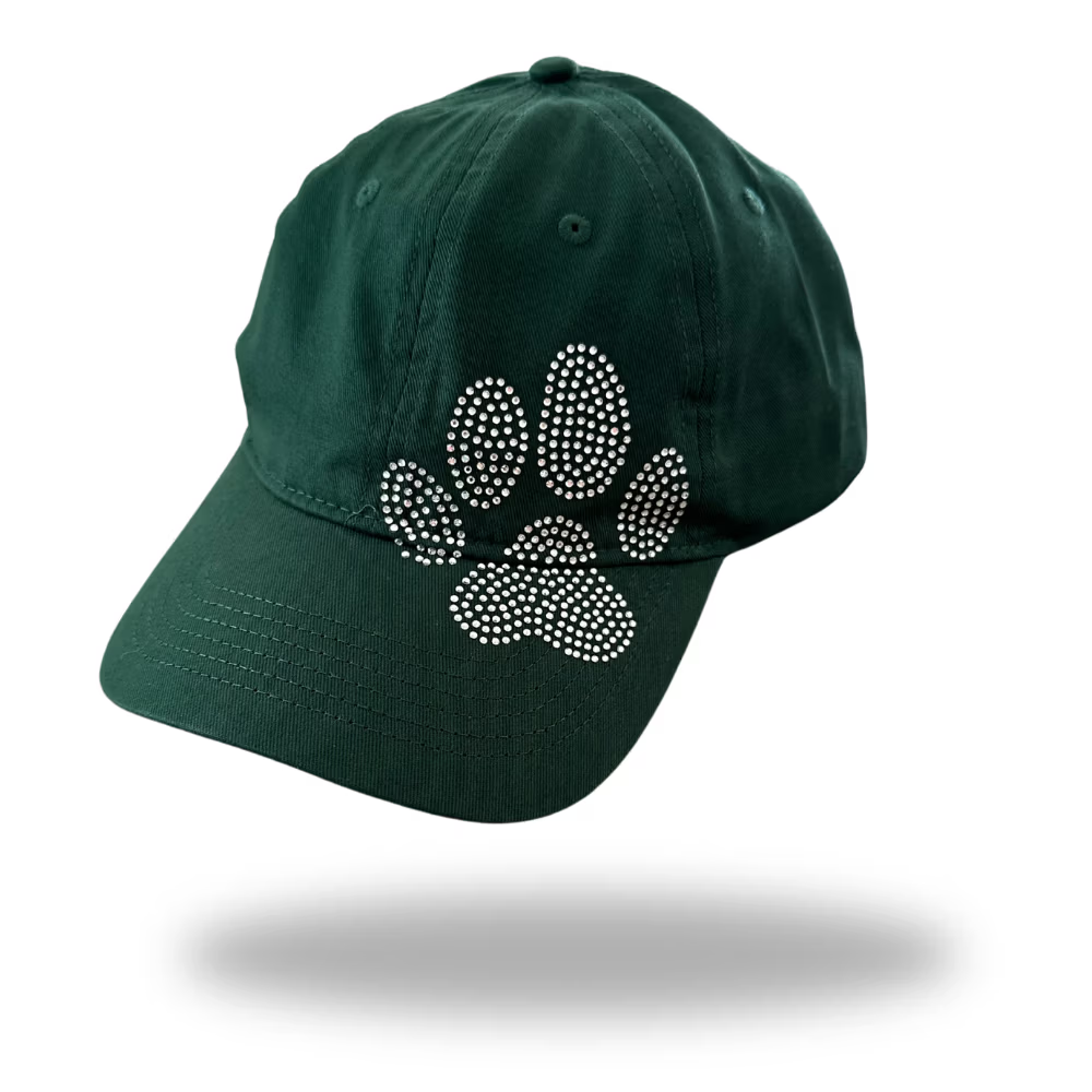 Soft Twill Hat with Rhinestone PawPrint image 0